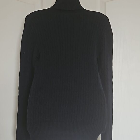 Nautica Women's Turtle Neck Cotton Sweater XS Navy Blue - Picture 5 of 16
